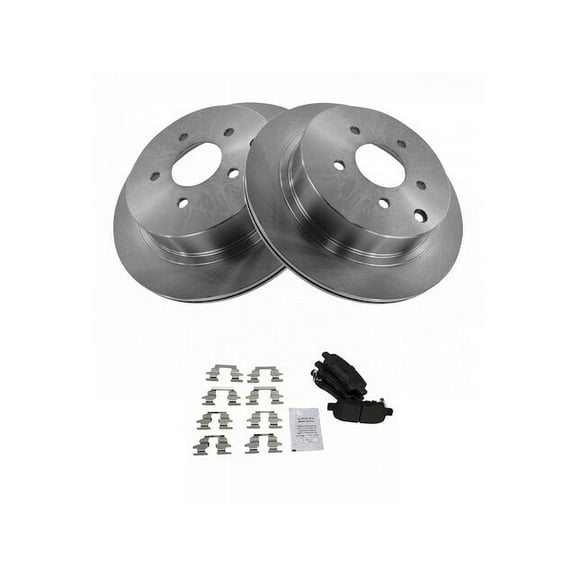 Rear Brake Pad and Rotor Kit - Compatible with 2013 - 2019 Nissan Pathfinder 2014 2015 2016 2017 2018