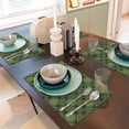 thumbnail image 6 of Placemats Set Of 4 / 6, Green Plaid Placemats For Dining Table Indoor/Outdoors Heat Resistant Washable Placemats 18" X 12", 6 of 8