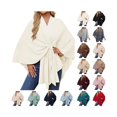 thumbnail image 1 of wonima44 Shawl Wraps for Women Poncho Soft Capes Open Front Cardigan Sweater Elegant Wedding Travel Shawls Cape, 1 of 1
