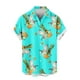 thumbnail image 5 of Blusa y camisa de manga corta con cuello vuelto para hombre, blusa informal de moda con botones estampados, blusa de manga corta con cuello vuelto, blusa de poliéster para hombre, 5 of 6