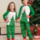thumbnail image 2 of Traje familiar navideño de Europa y Estados Unidos, cuello redondo, manga larga, empalme, elementos navideños, traje de pantalón estampado, 2 of 3
