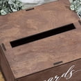 thumbnail image 2 of Wiywef Wooden Card Box Wedding Card Box for Reception Vintage Card Holder Box Envelope Holder Box Letter Storage Desktop Decoration, 2 of 7