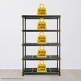 thumbnail image 4 of 5-Tier Heavy Duty Plastic Storage Shelves that Support up to 200lbs/shelf, Organization and Storage, Weather-Resistant Design, Easy Assembly (72”H x 48”W x 20”D), 4 of 8