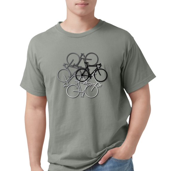 CafePress - Bicycle Circle T Shirt - Mens Comfort Colors® Shirt