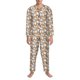 thumbnail image 3 of Fotbe Cartoon Cat 1 Pijama de Hombre con Estampado de Manga Larga, Conjunto de 2 Piezas, Ropa de Dormir Suave y Cómoda con Bolsillos-XX-Large, 3 of 7