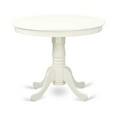 thumbnail image 2 of Round Pedestal Dining Table Set with 4 Chairs - Linen White Kitchen Table Set, 2 of 5
