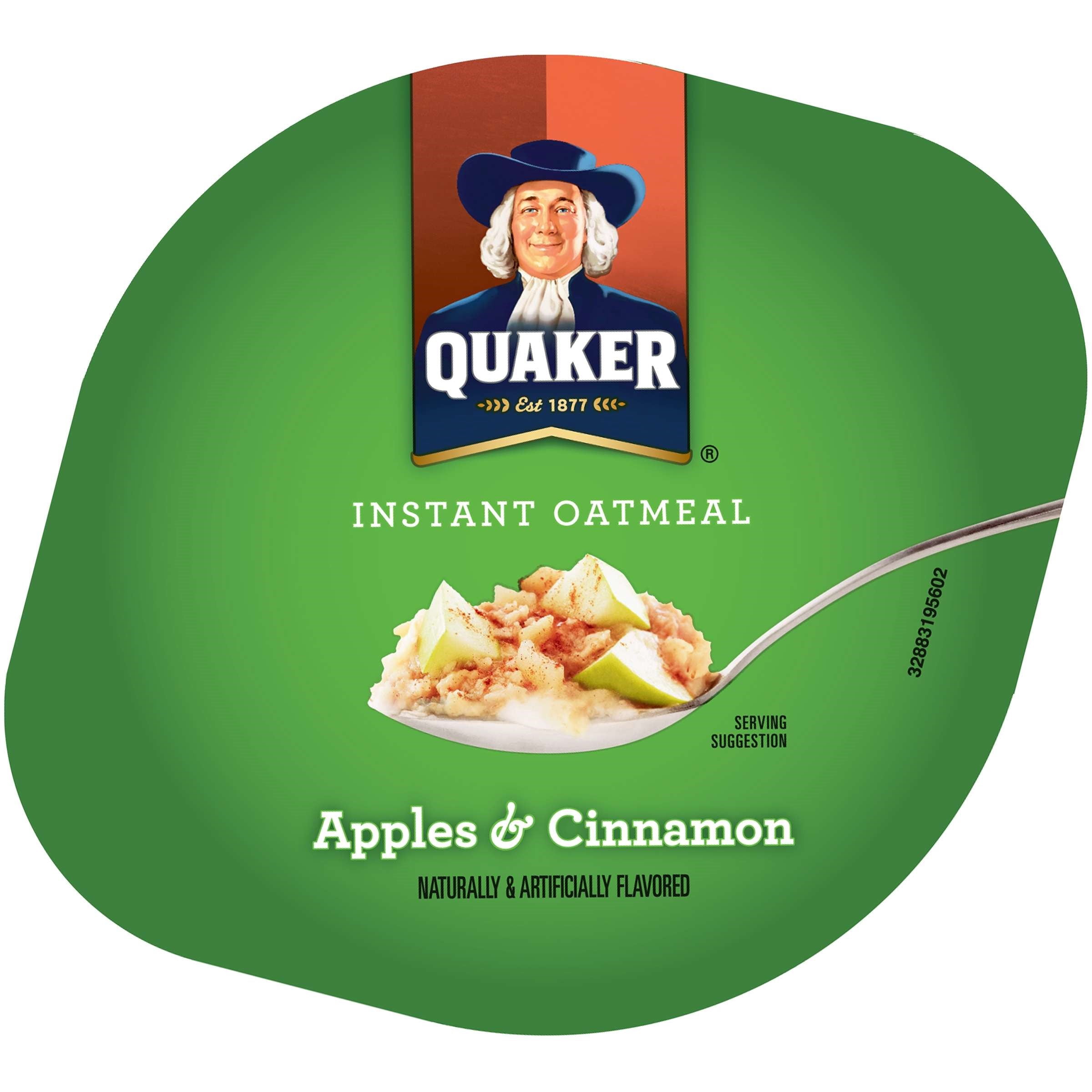 Quaker Instant Oatmeal, Apples & Cinnamon, 1.51 Oz