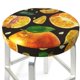 thumbnail image 3 of Balery Tangerine Fundas de asiento para taburete de bar redondo de tela de terciopelo ajustables que protegen de arañazos y manchas para sillas de 14 a 17 pulgadas.-13 inch, 3 of 7
