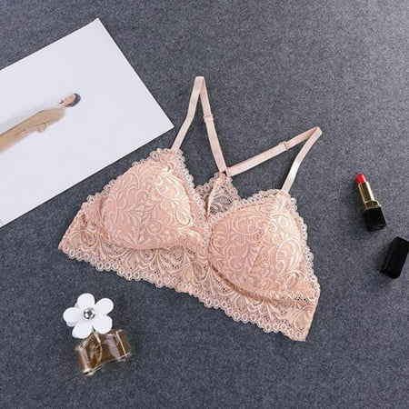 

Hardlegix Summer Wire Free Women Seamless Bra Lace Y Shape Strap Lingerie Brassiere Convertible Padded Bras Lingerie For Women W4