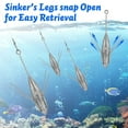 thumbnail image 2 of Dr.Fish 2pcs Sputnik Sinker Weights 3 oz for Saltwater Surf Fishing Spider Weights, 2 of 7