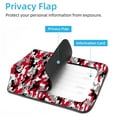 thumbnail image 3 of Square 2Pack PU Leather Camouflage Cruise Luggage Tag with Privacy Cover and Stainless Steel Ring - Suitable for Travel Handbags Backpacks Luggage Tags, 3 of 6