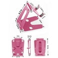 thumbnail image 6 of Pokanic Cell Phone Fully Foldable Stand Dock Holder Cradle Mount Organizer Charger Station Table Desk Bed Office School Kitchen Travel Portable Adjustable Multi-Angle Aluminum Pouch (Rose Gold), 6 of 7