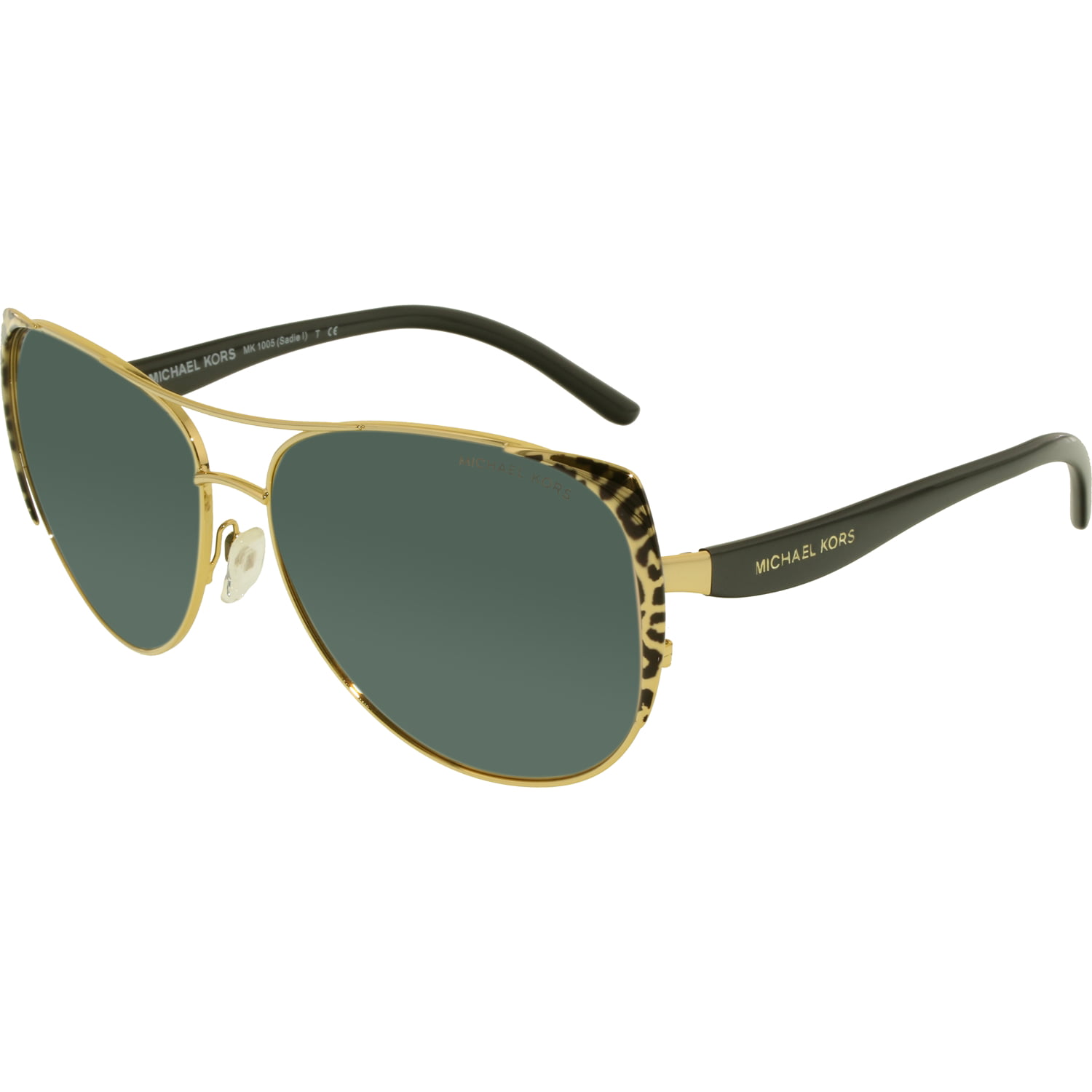 Michael Kors Women S Sadie Mk1005 1057r5 59 Gold Aviator Sunglasses Walmart Canada