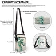 thumbnail image 6 of HELLHERO Marble Texture Pattern Women Shoulder Bag for Men, Women Double-layer Crossbody Small Bags Polyester Adjustable Strap, 6 of 7