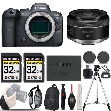 Canon EOS R6 Mirrorless Camera +16mm f/2.8 STM Lens -LOADED KIT
