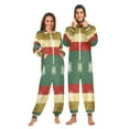 thumbnail image 3 of IAUYY Unisex Adult Onesie Pajamas Ultra-Soft Crystal-Soft Fabric, Halloween Adult Onesie Pajamas Adults,With a Zipper Plus Size Onesie Pajamas, Three-color Christmas, 3 of 7