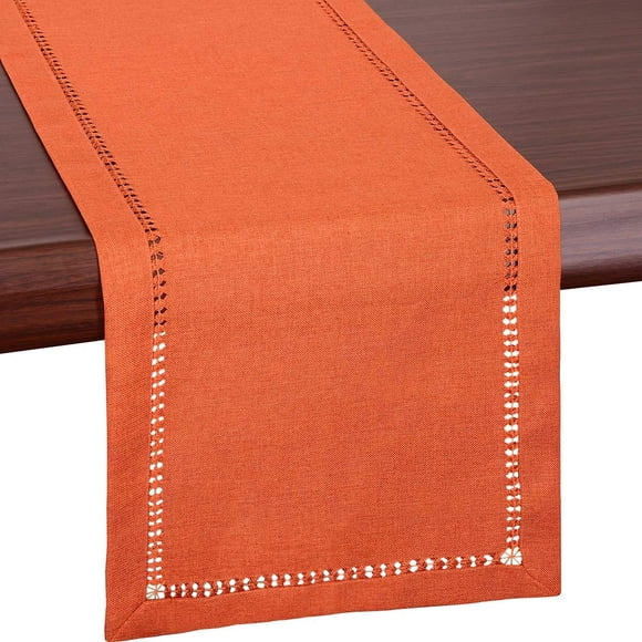 Grelucgo Camino De Mesa O Bufanda De Tocador, Corto, Pequeño, De Acción De Gracias, Día Festivo, Otoño, Color Naranja (14 X 36 Pulgadas)