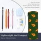 thumbnail image 3 of Disketp Bold Squirrel Silhouettes Estuche Organizador de Lápices de Cuero, Estuche de Oficina con Cremallera para Bolígrafo y Lápiz, 3 of 6