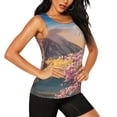 thumbnail image 2 of Lsque Cherry Blossoms Printed Workout Tank Tops for Women, Athletic Sports Tank Tops, Compression Sleeveless Dry Fit Shirts,Sleeveless Yoga Shirt-Small, 2 of 9