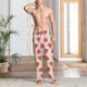 thumbnail image 2 of Fotbe Hand Drawn Watermelon Pantalones de Pijama para Hombre, Pantalones de Dormir, Pantalones de Casa con Cintura Ajustable y Bolsillos-X-Large, 2 of 6