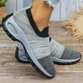 thumbnail image 6 of TIREOW Women's Walking Slip On Shoes Sock Breathable Knitted Sneakers - Mesh Air Cushion Lady Girls Modern Jazz Dance Easy Shoes Platform Loafers Footwear, 6 of 8