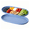 Blue[2Pack], variant on Bxaolu 2Pack Plastic Serving Tray for Party - Serving Tray 5.51x9.45 Inch- Rectangular Lightweight Dessert Tray for Food
