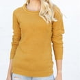 thumbnail image 7 of GigrtiJin Womens Knitted Sweaters Long Sleeves Casual Round Neck Pollover Tops Solid Color Loose Comfy Blouse, 7 of 7