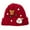 Red, variant on BUWTTED Christmas Hat Unisex Holiday 2025 Winter Warm Cute Knit Caps Stretchy Cozy Outdoor Festive New Year Party Gifts Santa Hat