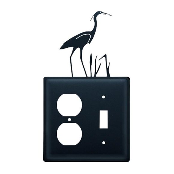 Heron Prise et Couvercle d'Interrupteur - Noir