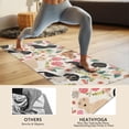 thumbnail image 4 of Dachshund and Flower Hot Yoga Mat Towel Non Slip for Hot Yoga - Quick-Drying Yoga Mat Cover with 4 Corner Pockets with Travel Bag - Hot Yoga Towel Non Slip Grip Moisture Wicking Sweat 70"x26", 4 of 6