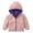 Pink, variant on Toddler Girls Boys Jackets Warm Padded Lined Long Sleeve Winter Hooded Outerwear Jacket with Pockets