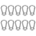 thumbnail image 2 of Ecomeon Stainless Steel Snap Hook,10Pcs Snap Hook Stainless Steel Safety Rope Spring Carabiner Hanging Buckle Accessories,Spring Carabiner, 2 of 8