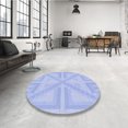 thumbnail image 4 of Ahgly Company Machine Washable Indoor Rectangle Transitional Sky Blue Area Rugs, 2' x 5', 4 of 7