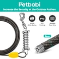 thumbnail image 2 of Cable de amarre y estaca para perros Petbobi, cable de acero de 3 m, estaca de 41 cm, 2 of 6