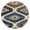 Boho, variant on Boho Tablecloth Round Artistic Home Accents, Waterproof Vinyl, Elastic Fitted, Backed for Dining Table, Patio, Camping