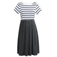 thumbnail image 6 of Women's Short Sleeve Maternity Nursing Dresses Breastfeeding Clothes, 6 of 6