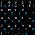 thumbnail image 1 of MAC French AZERTY Keyboard Stickers ON Black Background for Desktop, Laptop and Notebook, 1 of 4