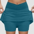thumbnail image 2 of GEWSEY Women's 20" Knee Length Skorts Skirts Athletic Tennis Skorts Long Golf Skirt with Pockets Modest Skirts Dark Green, 5XL, 2 of 6