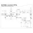 thumbnail image 5 of Kingston Brass KC7063TAL Tudor 8 in. Widespread Bathroom Faucet, Antique Brass, 5 of 5