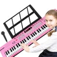 thumbnail image 3 of Electronic Digital Keyboard Piano, Portable 61 Keys Piano Keyboard for Beginners,  Pianos Music Toy with Built-in Dual Speaker, Microphone and Music Sheet Stand Perfect Christmas/Birthday Gift, 3 of 10