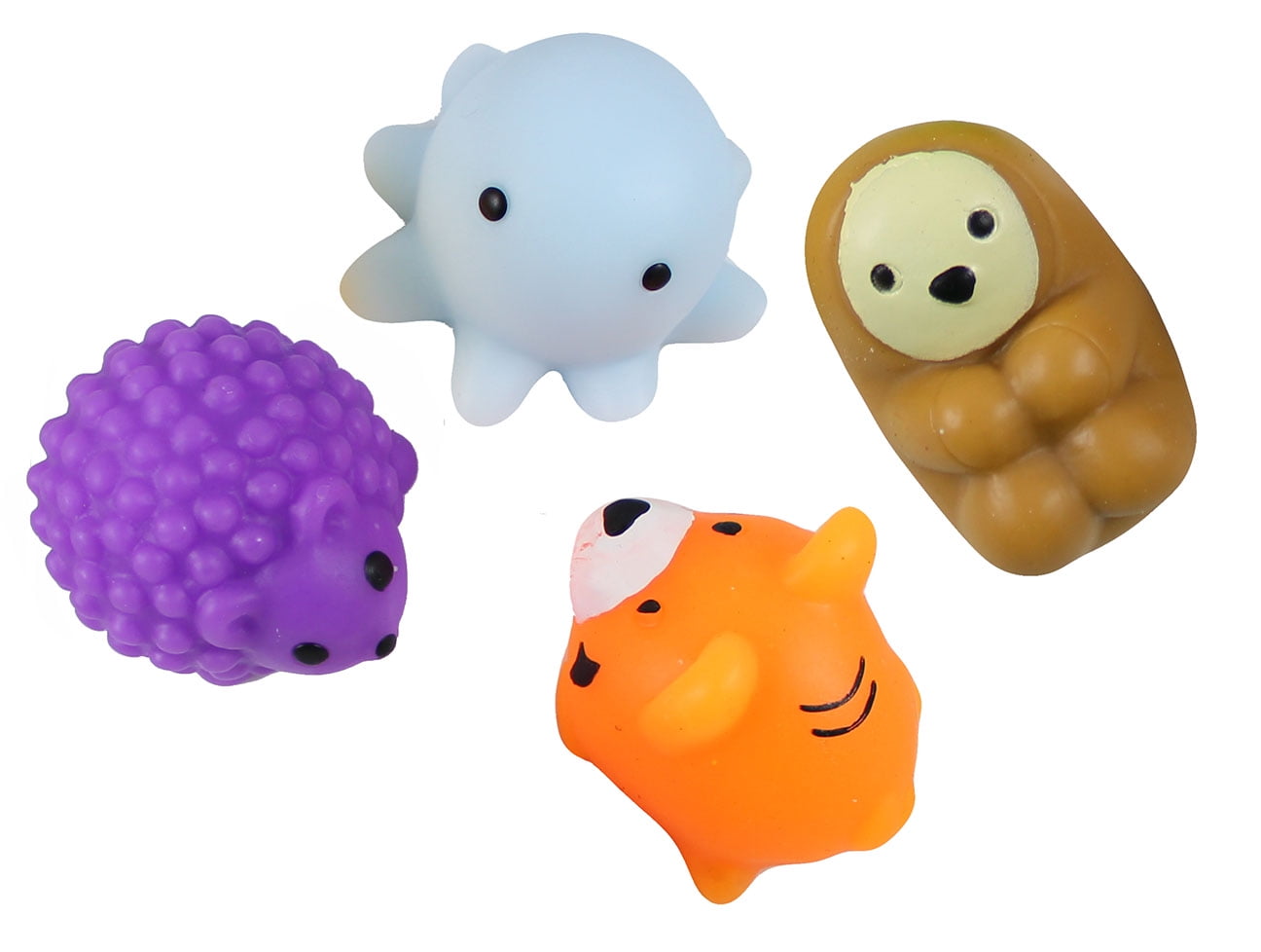 Curious Minds Busy Set of 4 Mochi Squishy Animals Cute Kawaii