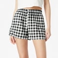 thumbnail image 6 of Girls' Shorts Ruffle Elastic Waist Kids Checkered Lightweight Bottoms with Pockets 5-14 Y Summer, 6 of 6
