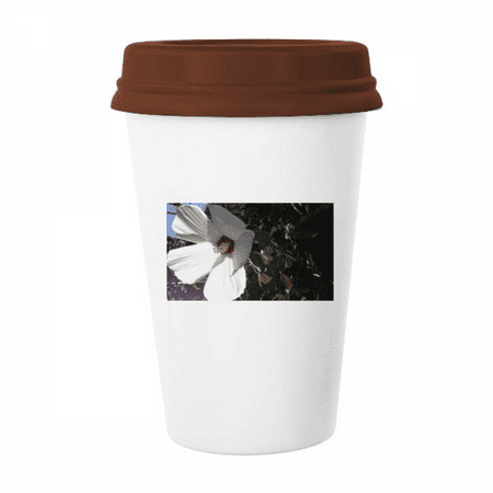 

White Daizy Photography Culture Mug Coffee Drinking Glass Pottery Cerac Cup Lid
