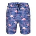 thumbnail image 4 of Naloa Flamingo Men's Beach Shorts, Surfing shorts, Swim trunks, Quick Dry Swim Trunks for Surfing Beach Fun - XX-Large, 4 of 9