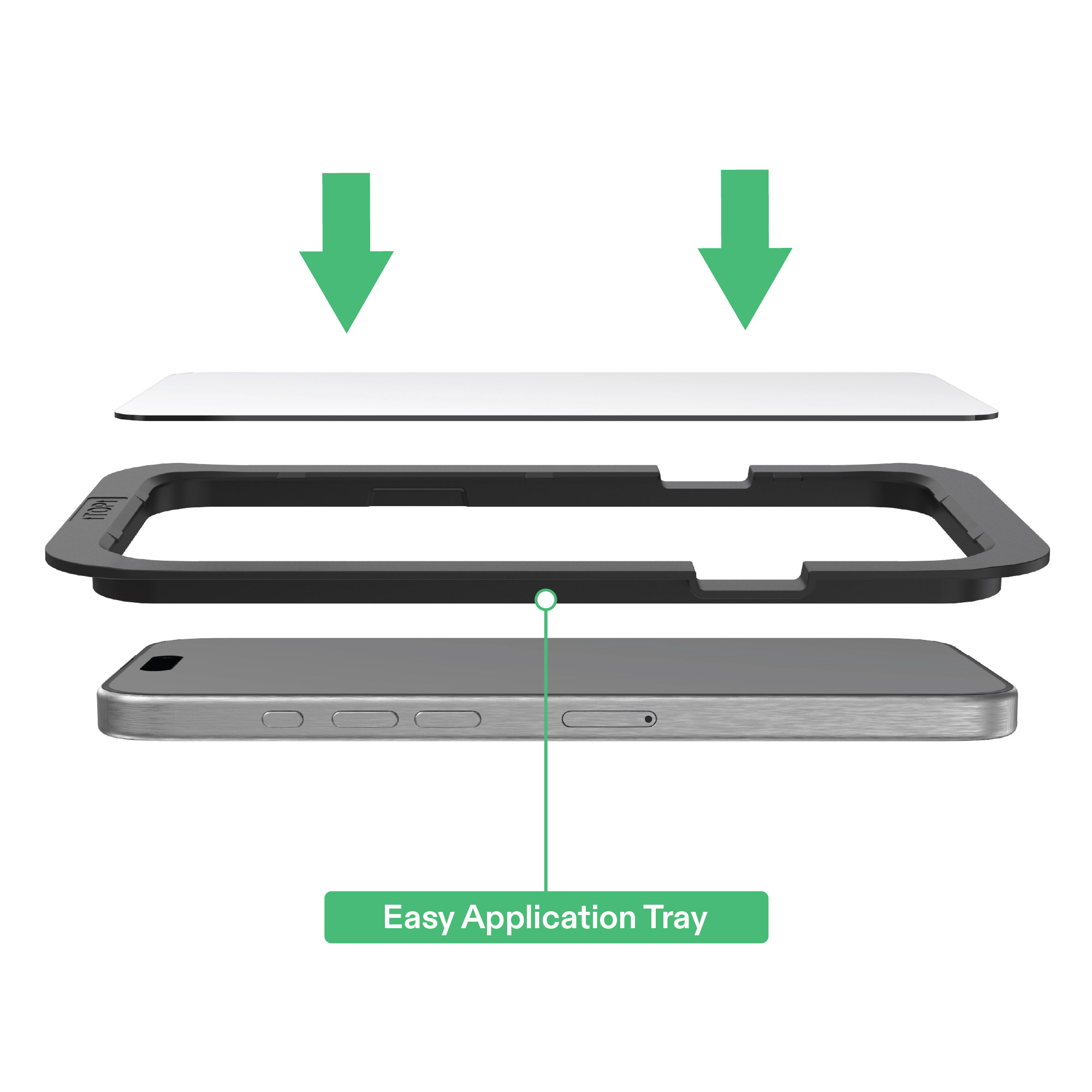 onn MagSafe Compatible Phone Case (Clear) and Glass Screen Protector with Easy Application Tray for iPhone 17 Pro Max