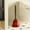 Red, variant on Mouliraty Toilet Brush and Holder, 17.9x6in Toilet Brush Home Bells-Shaped Bathroom Toilet Cleaning Stand-Up Brush with Base Odor-Proof Cleaning Brush, Red