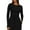 Black, variant on ZyeKqe Womens Long Sleeve Shirts Crewneck Going out Tops Slim Fitted Undershirts Base Layer Stretchy Basic Tight Tees