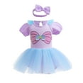 thumbnail image 2 of ATAIKU 3M-18M Infant Baby Girls Princess Dress Up Romper Onesie Tutu Dress Bodysuit with Headband Birthday Halloween Christmas Party Dresses, 2 of 9