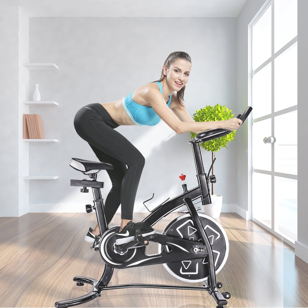 Exercise Bike Home Indoor Fitness Cardio Machine Cycle With Seat LED Monitor New 