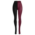 thumbnail image 4 of IDALL Leggings for Women, Sweatpants Women, S Sexy Hollow Mesh See Through Long Pants Gradient Color Tight Stretchy, Yoga Pants Women, Hiking Pants Women 1Pc Pants Wine One Size, 4 of 5